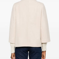 Fay Wool Cape Jacket - Ivory