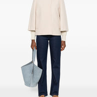 Fay Wool Cape Jacket - Ivory