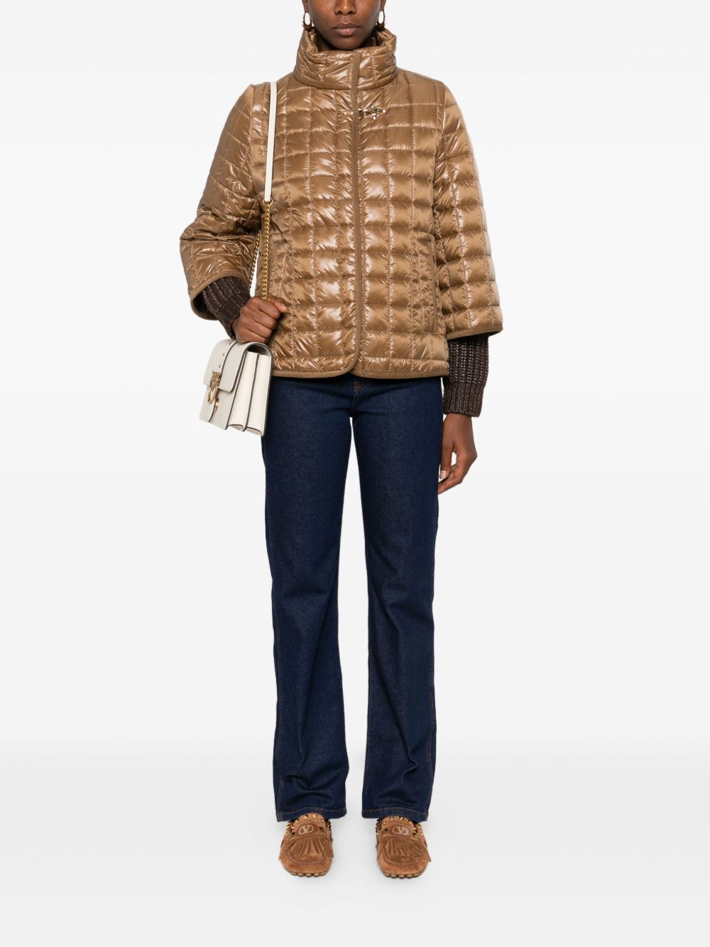 Fay Padded Jacket - Camel