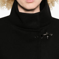 Fay Wool Cape Jacket - Black