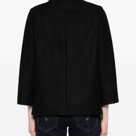 Fay Wool Cape Jacket - Black