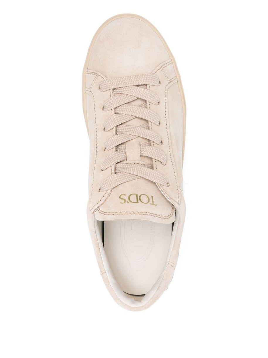 Tod's Leather Sneakers - Beige