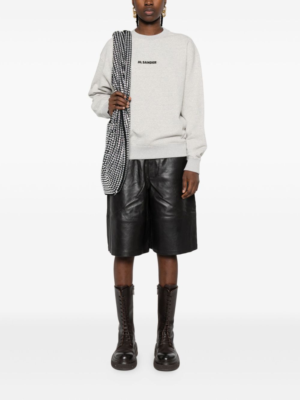 JIL SANDER PLUS Embroidered Logo Sweatshirt