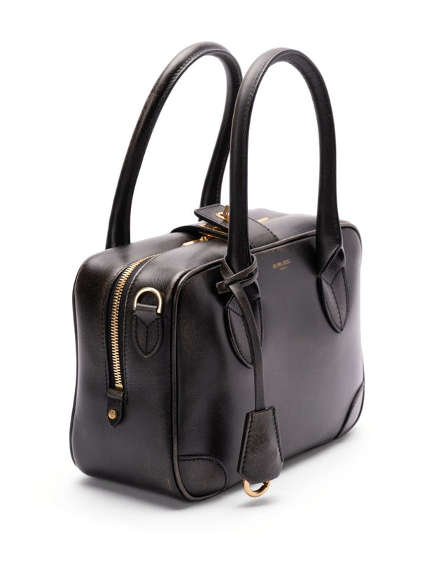 Golden Goose Vita Bag In Smooth Leather With Gold Details
