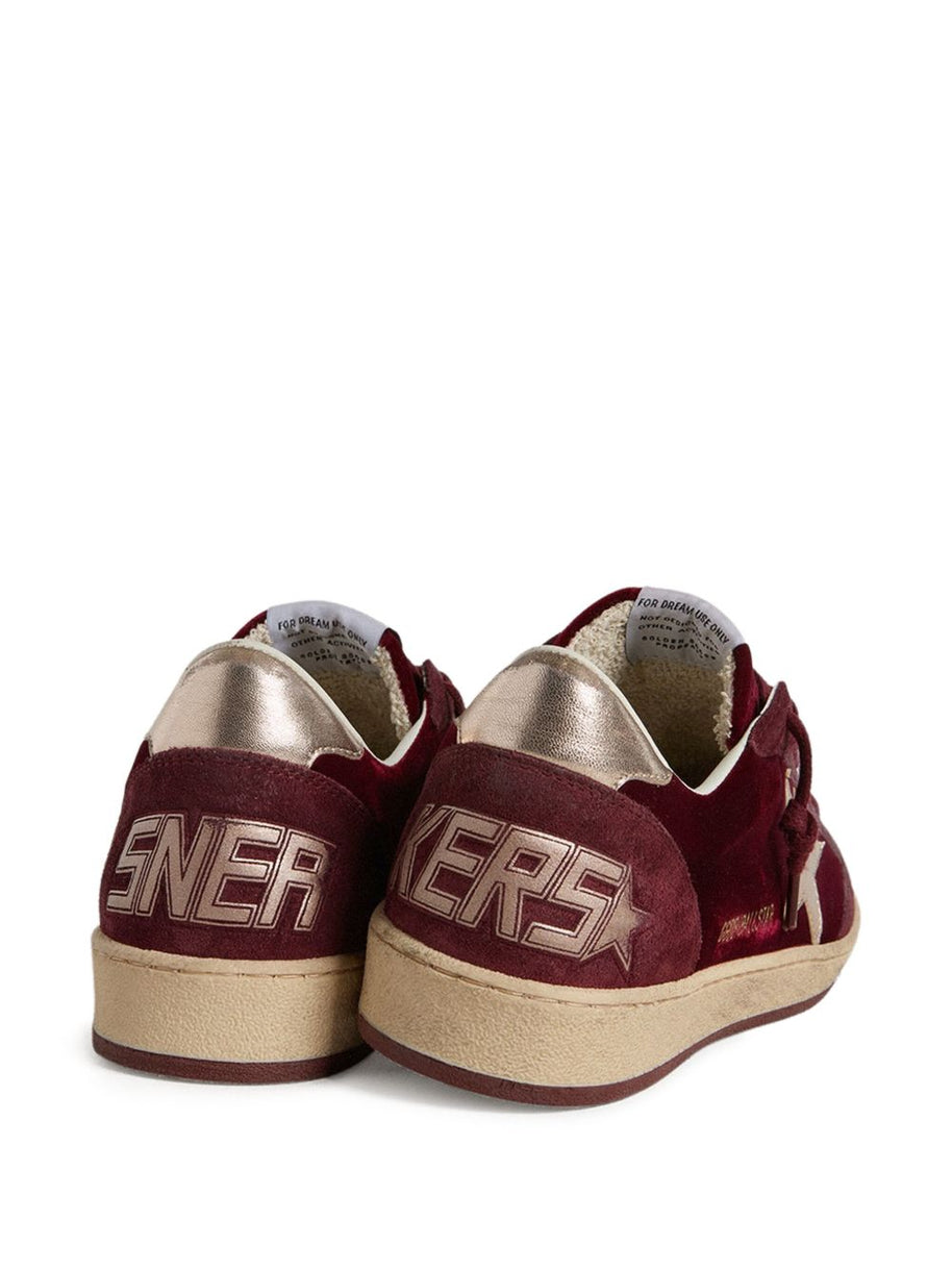 Golden Goose Ball Star Leather Sneakers - Bordeaux