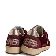 Golden Goose Ball Star Leather Sneakers - Bordeaux