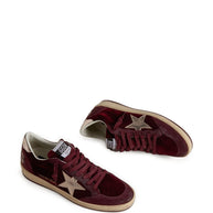 Golden Goose Ball Star Leather Sneakers - Bordeaux