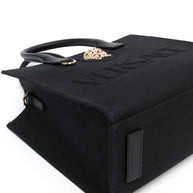 Versace La Medusa Small Tote Bag - Black