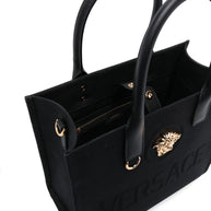 Versace La Medusa Small Tote Bag - Black