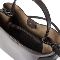 Brunello Cucinelli Essence Leather Handbag - Brown