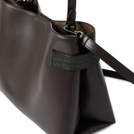 Brunello Cucinelli Essence Leather Handbag - Brown