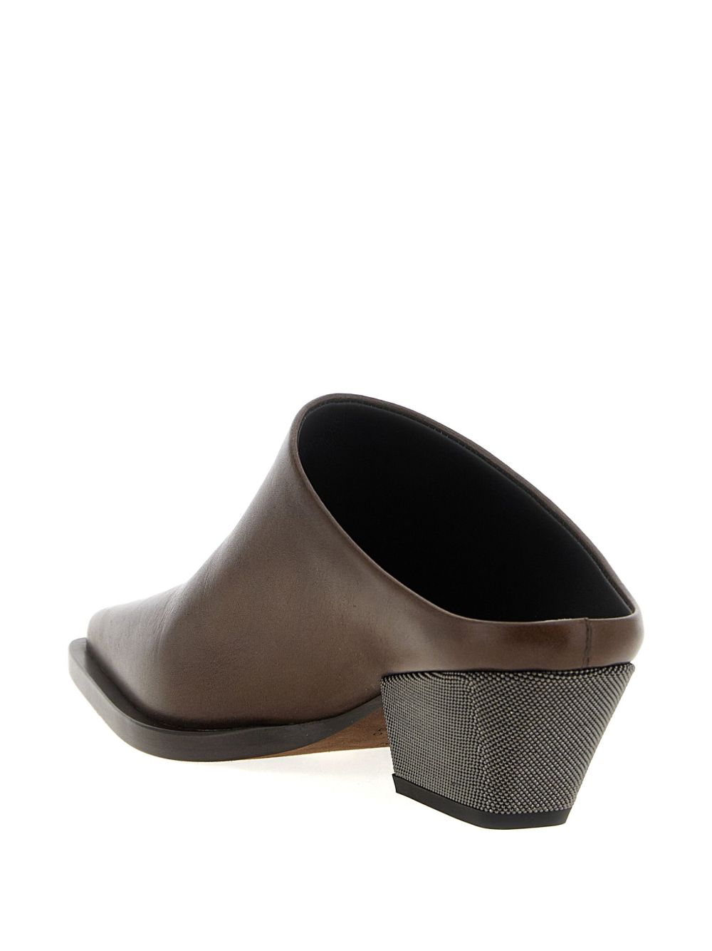 Brunello Cucinelli Leather Mules - Brown