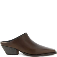 Brunello Cucinelli Leather Mules - Brown