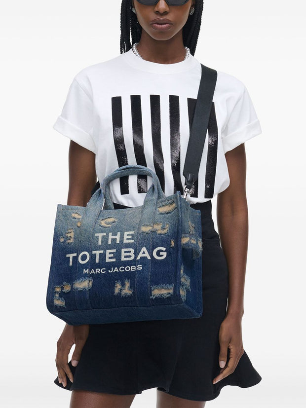 Marc Jacobs The Medium Tote Cotton Tote Bag - Blue