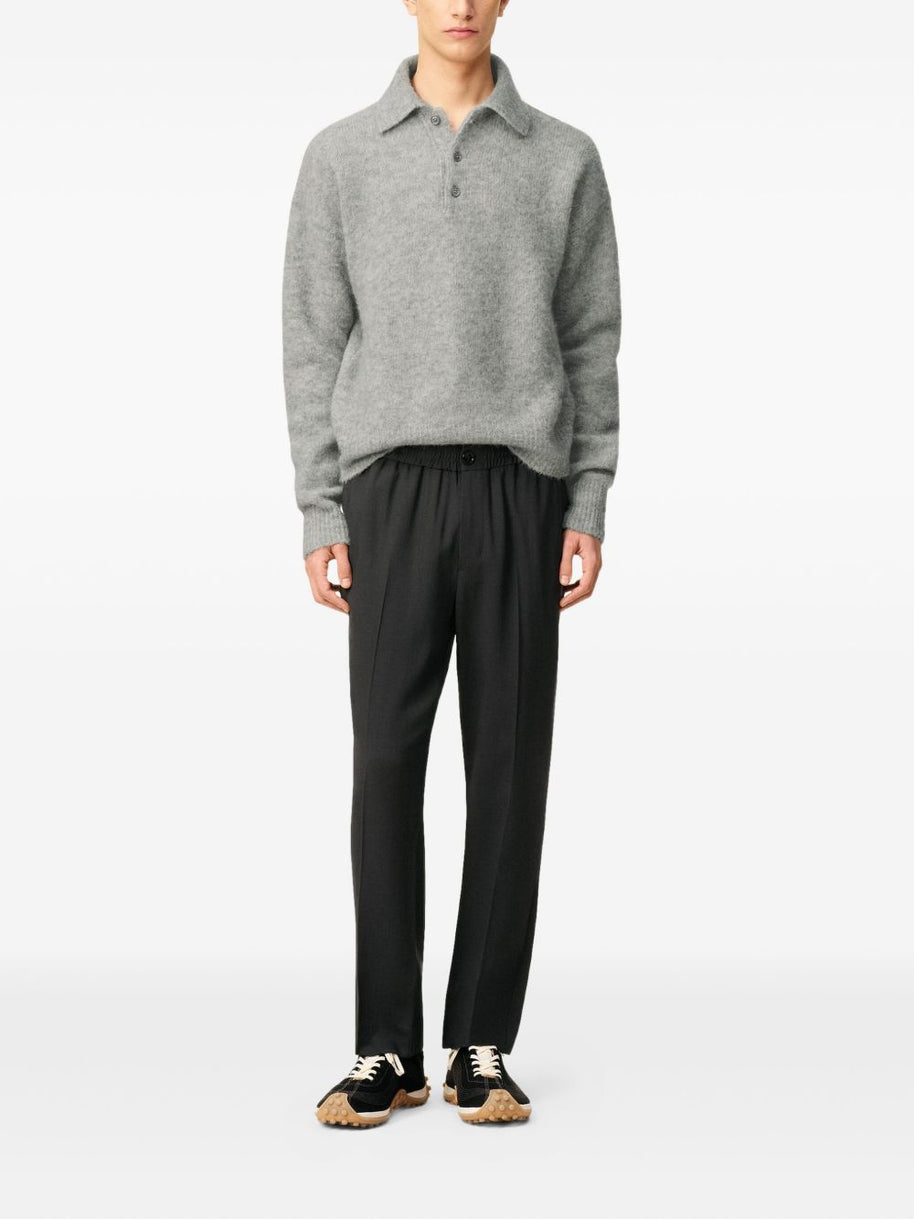 Ami Paris Wool Trousers - Grey