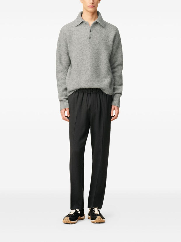 Ami Paris Wool Trousers - Grey