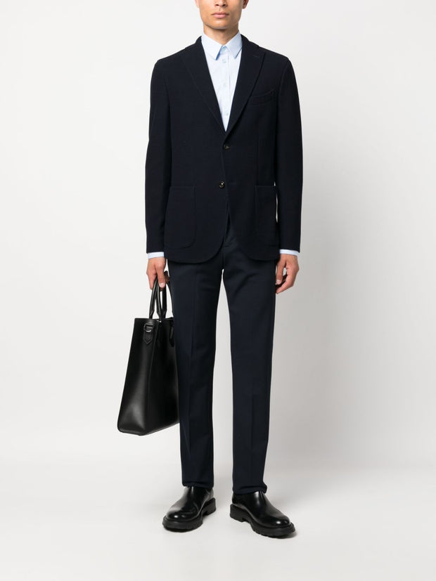 Boglioli Wool Blend Single-breasted Jacket - Blue