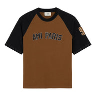 Ami Paris Colorblock T-shirt - Brown