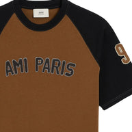 Ami Paris Colorblock T-shirt - Brown
