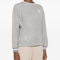 Brunello Cucinelli Logo Cotton Sweatshirt - Grey