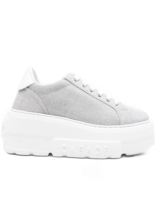Casadei Low-top Platform Sneakers - Silver