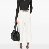 Brunello Cucinelli Cashmere And Silk V-necked Sweater - Grey