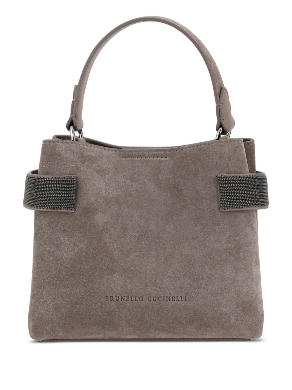 Brunello Cucinelli Suede Leather Handbag - Beige
