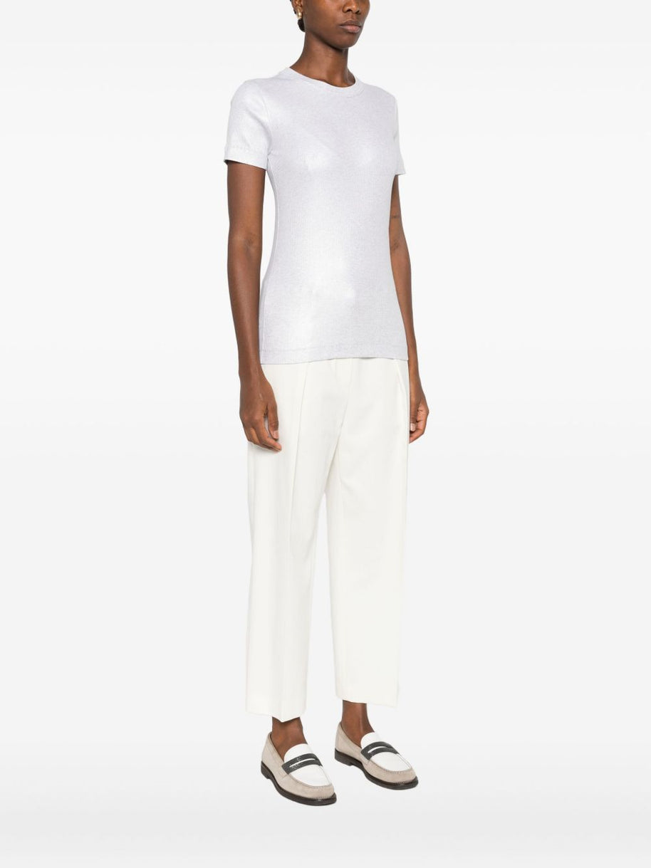 Brunello Cucinelli Cotton T-shirt - Silver