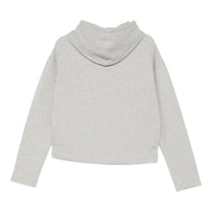 Ami Paris Ami De Coeur Cotton Hoodie - Light Grey