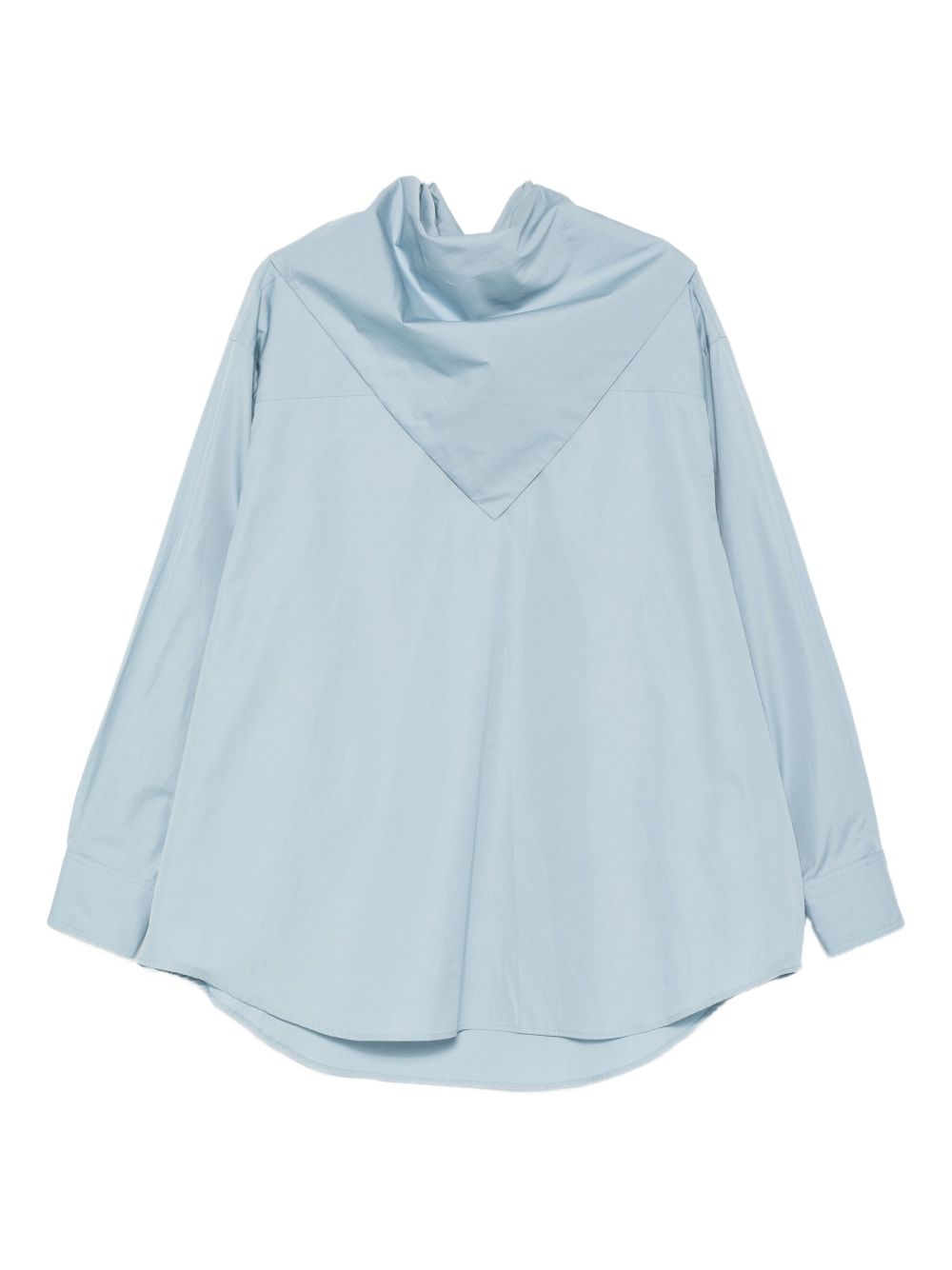Ami Paris Bandana Cotton Shirt - Clear Blue