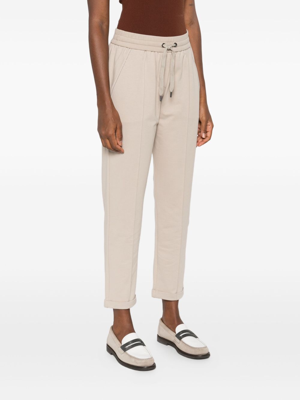 Brunello Cucinelli Cotton Sweatpants - Beige