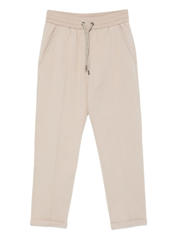 Brunello Cucinelli Cotton Sweatpants - Beige
