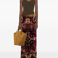 Pierre Louis Mascia Velvet Trousers - Bordeaux