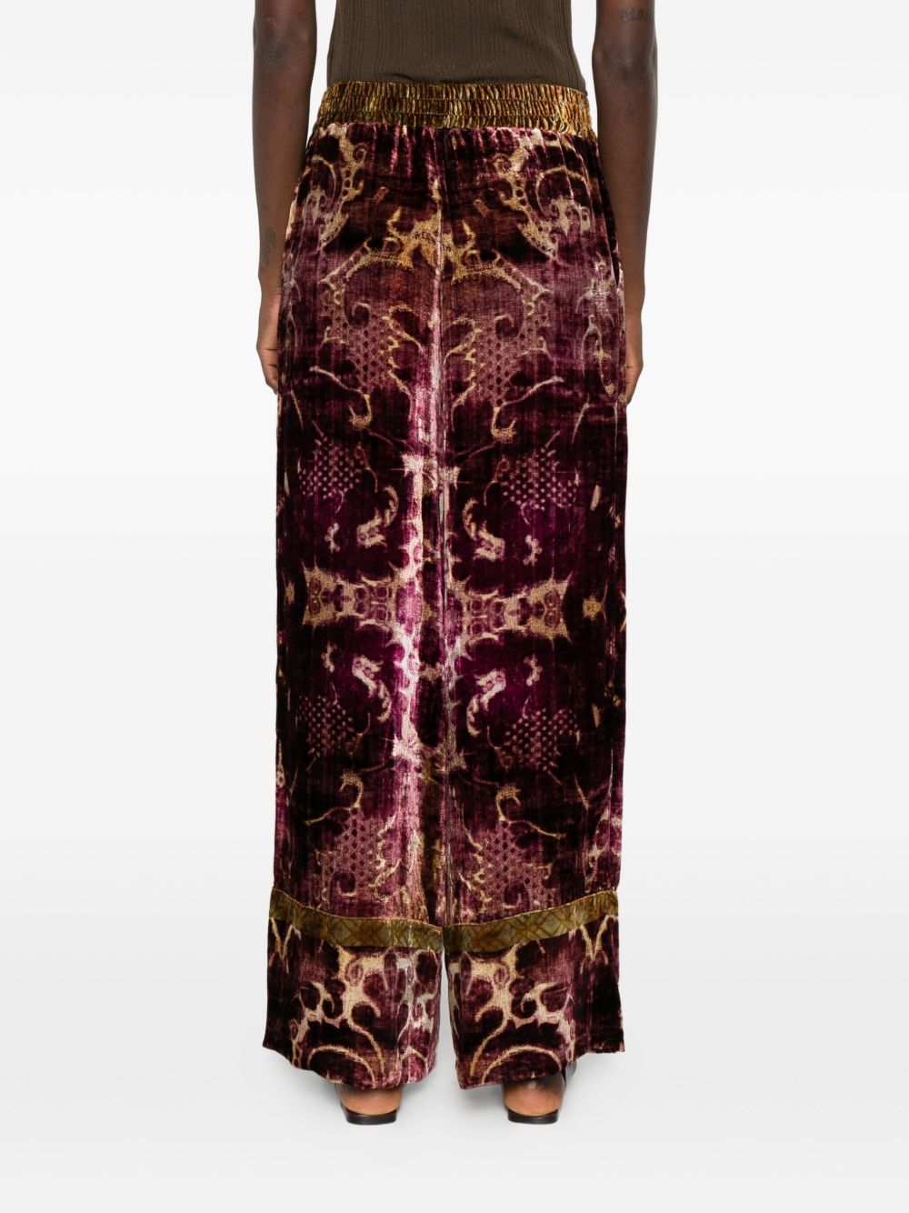 Pierre Louis Mascia Velvet Trousers - Bordeaux