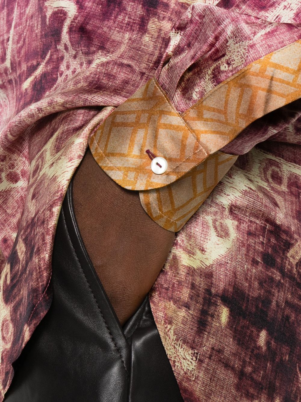 Pierre Louis Mascia Printed Silk Shirt - Purple