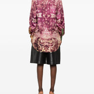 Pierre Louis Mascia Printed Silk Shirt - Purple