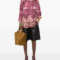 Pierre Louis Mascia Printed Silk Shirt - Purple