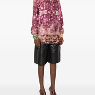 Pierre Louis Mascia Printed Silk Shirt - Purple