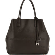 HOGAN PRE Script Medium Leather Tote Bag