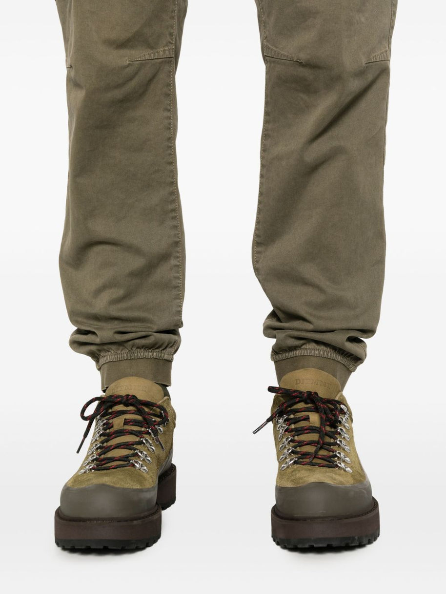 Stone Island Logo CottonCcargo Trousers -  Green