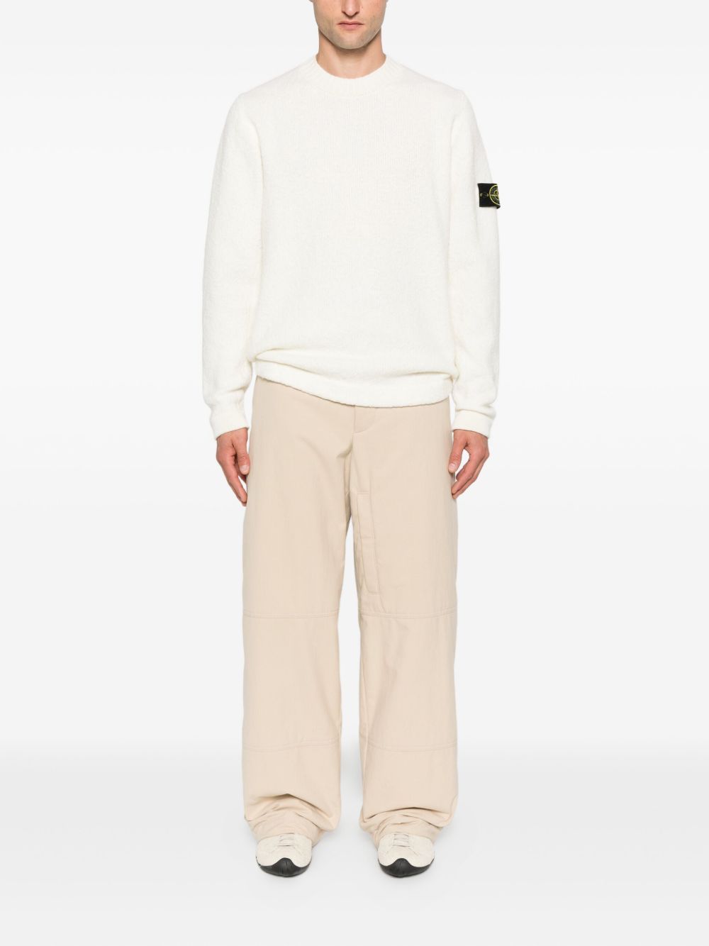 Stone Island Wool Blend Sweater - Ivory