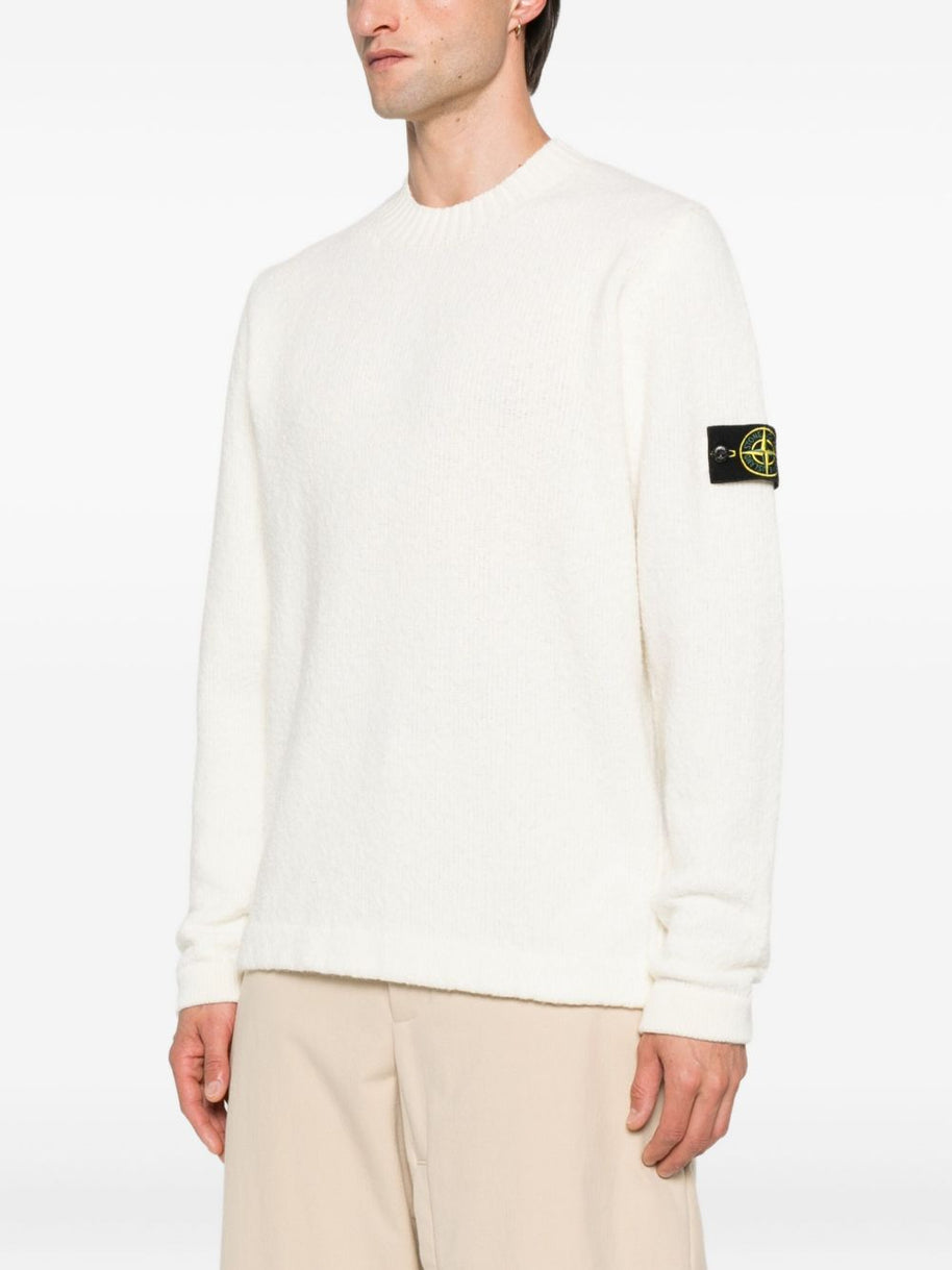 Stone Island Wool Blend Sweater - Ivory
