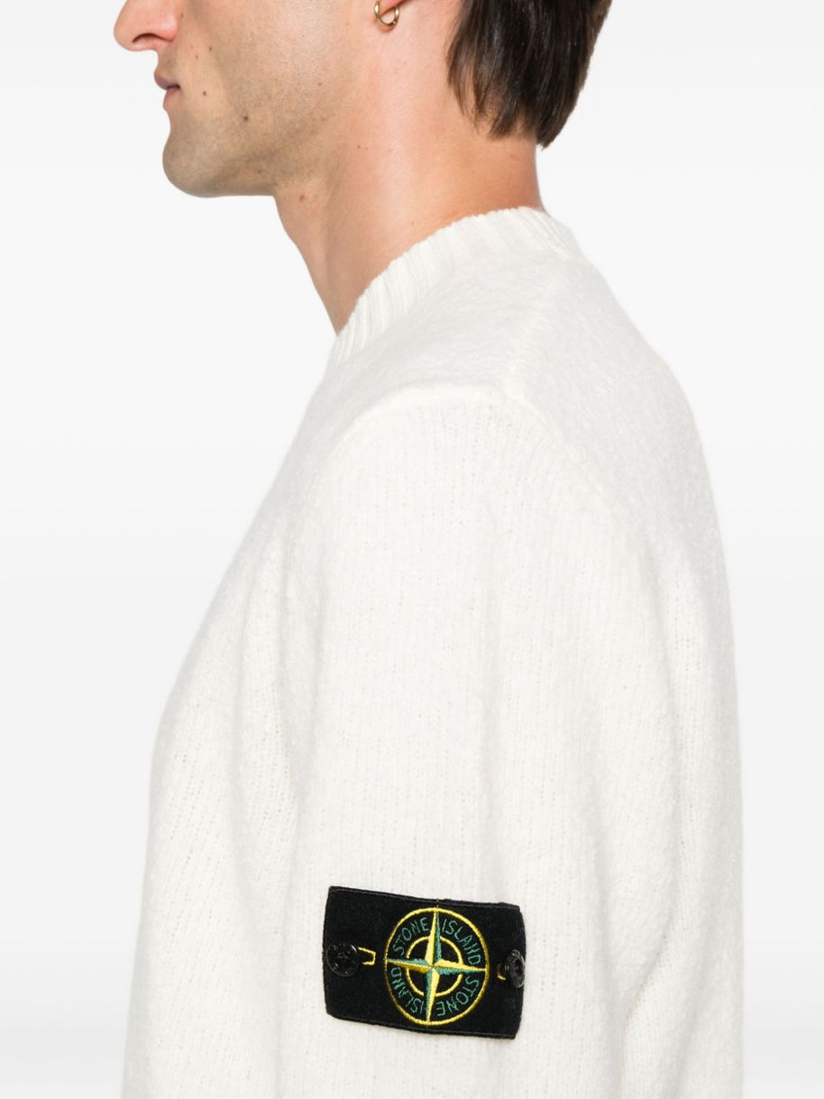 Stone Island Wool Blend Sweater - Ivory