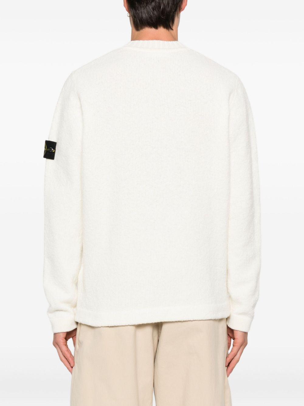 Stone Island Wool Blend Sweater - Ivory