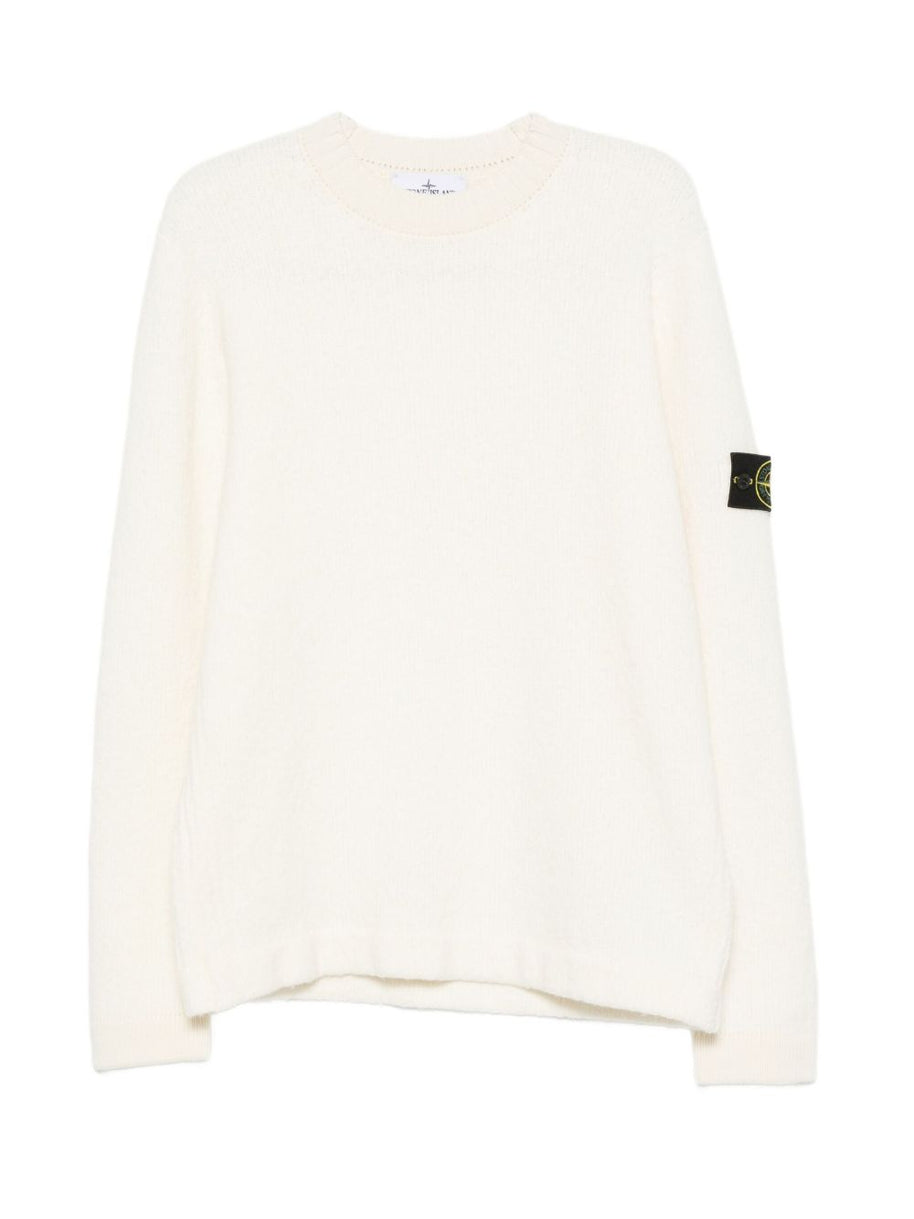 Stone Island Wool Blend Sweater - Ivory