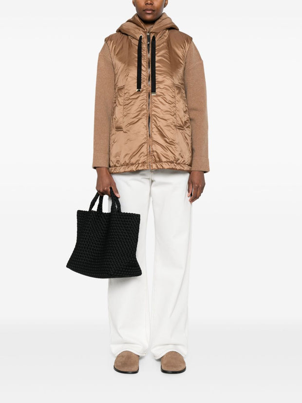 MAX MARA THE CUBE Nylon Down Vest - Brown