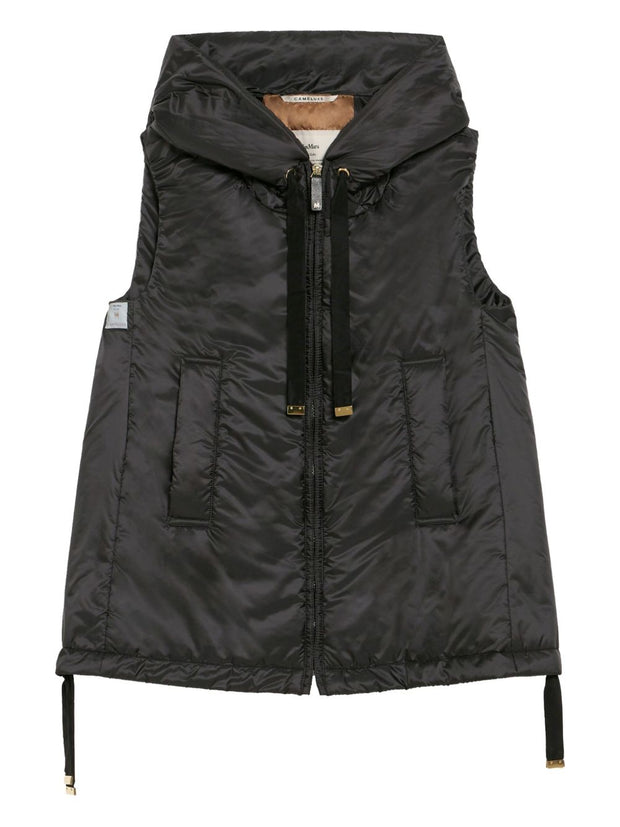 MAX MARA THE CUBE Nylon Down Vest - Black