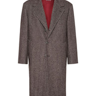 Brunello Cucinelli Cashmere And Silk Single Breasted Coat - Brown