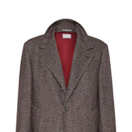 Brunello Cucinelli Cashmere And Silk Single Breasted Coat - Brown