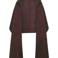 Brunello Cucinelli Wool And Cashmere Hooded Scarf - Brown